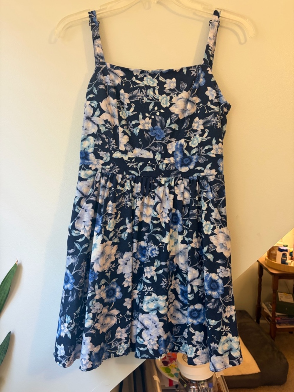 Altar'd State Navy Floral Mini Dress